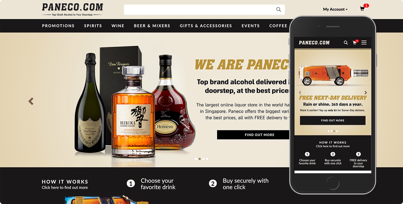 The Paneco.com homepage